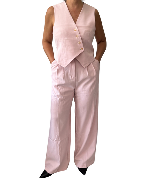 Baby Pink Asymmetric Set